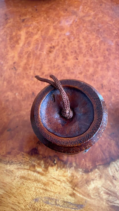 Vintage Carved Bamboo Brush Pot with Longevity Peaches — detail 3