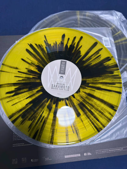Ryuichi Sakamoto – Music for Film – Yellow Splatter 2LP – actual item photograph 3