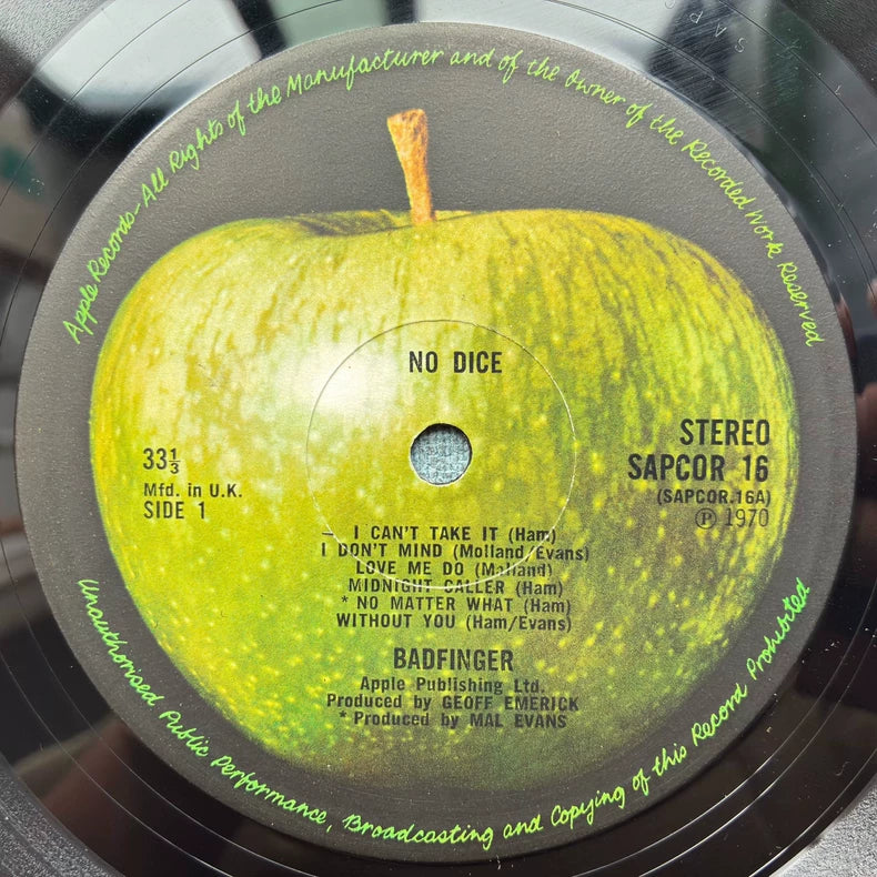 Badfinger – No Dice – 1970 UK First Press LP – SAPCOR 16