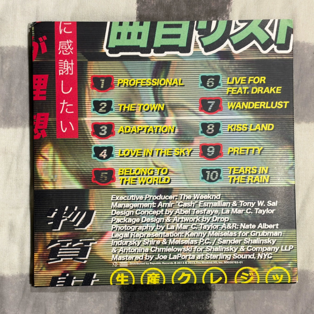 The Weeknd – Kiss Land – Sea Glass Green Vinyl 2LP – actual item photograph 4