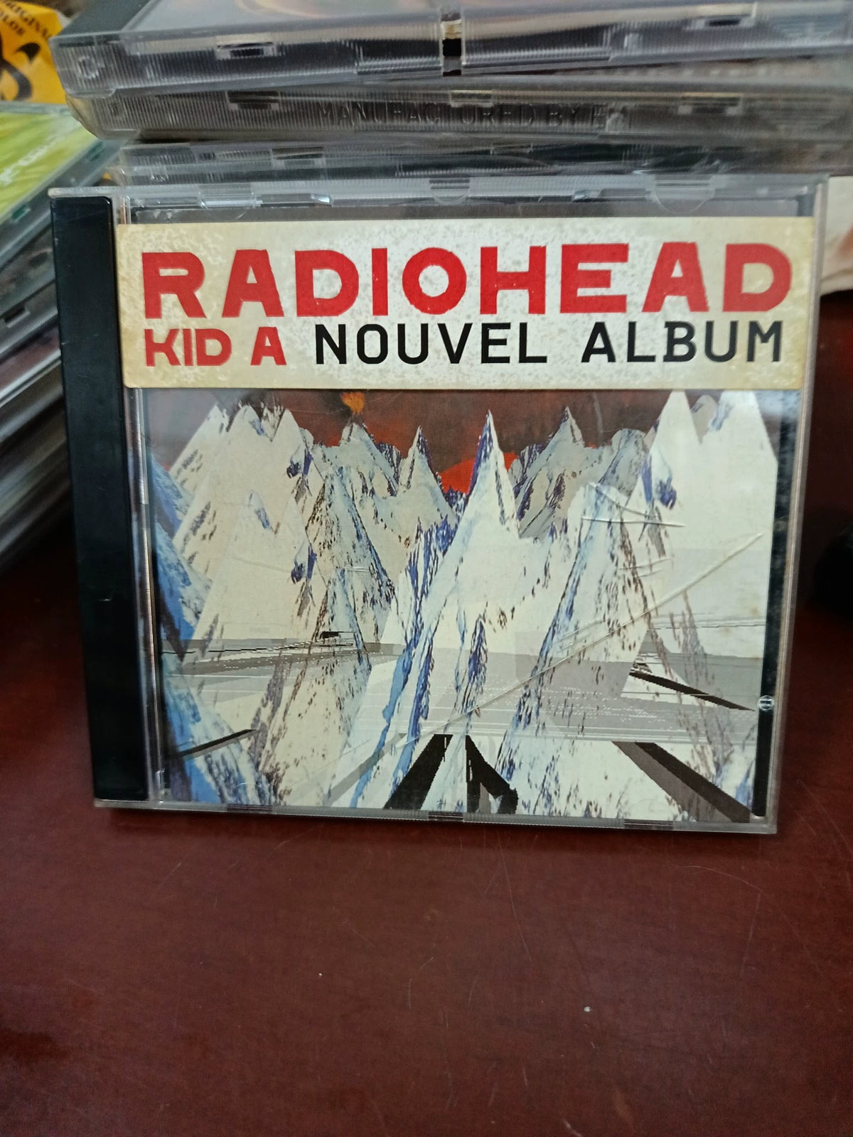Radiohead – Kid A, European CD with Hype Sticker – actual item photograph