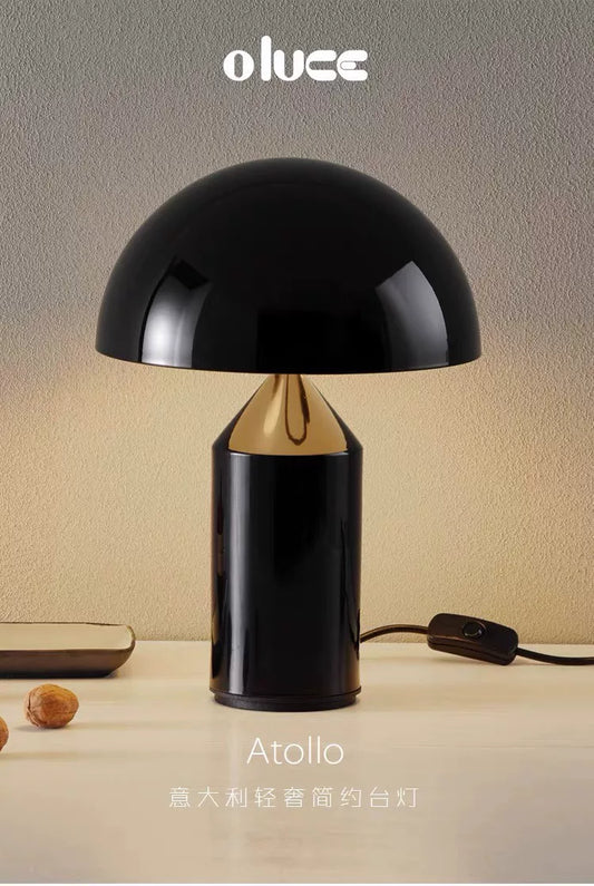 Oluce Atollo Table Lamp by Vico Magistretti – Black or Gold — original seller image