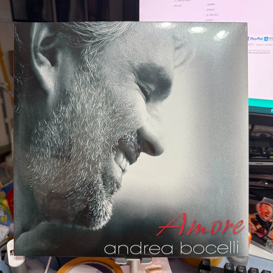 Andrea Bocelli – Amore – Limited Transparent Red Vinyl (2LP) front cover