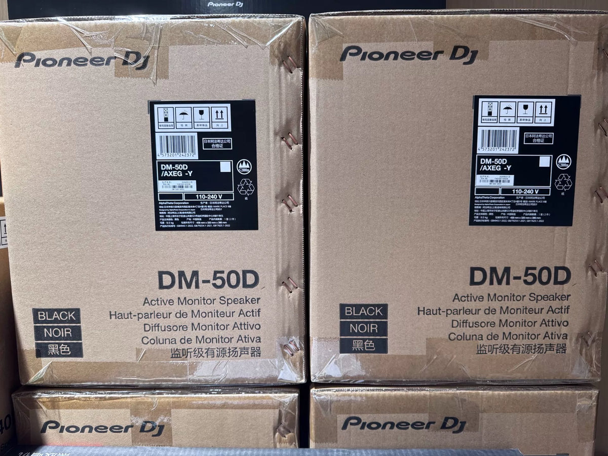 Pioneer DJ DM-50D – Black Monitor Speaker Pair, New