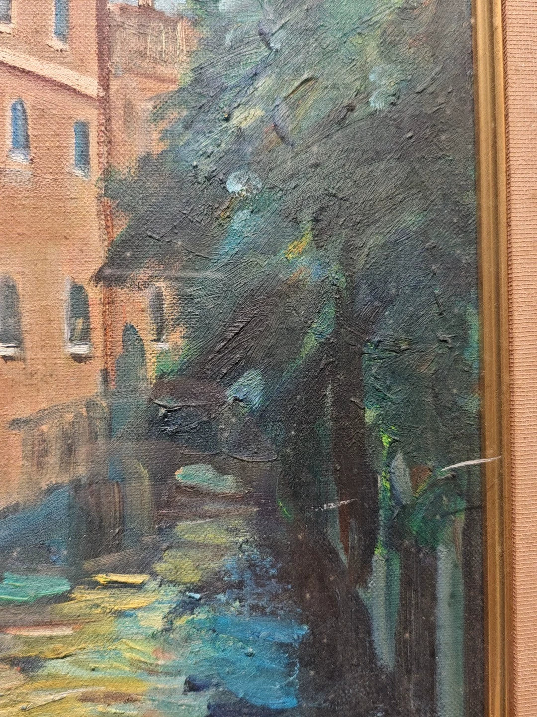 K. Shirasaki – Venice Canal, Oil Painting, 1979
