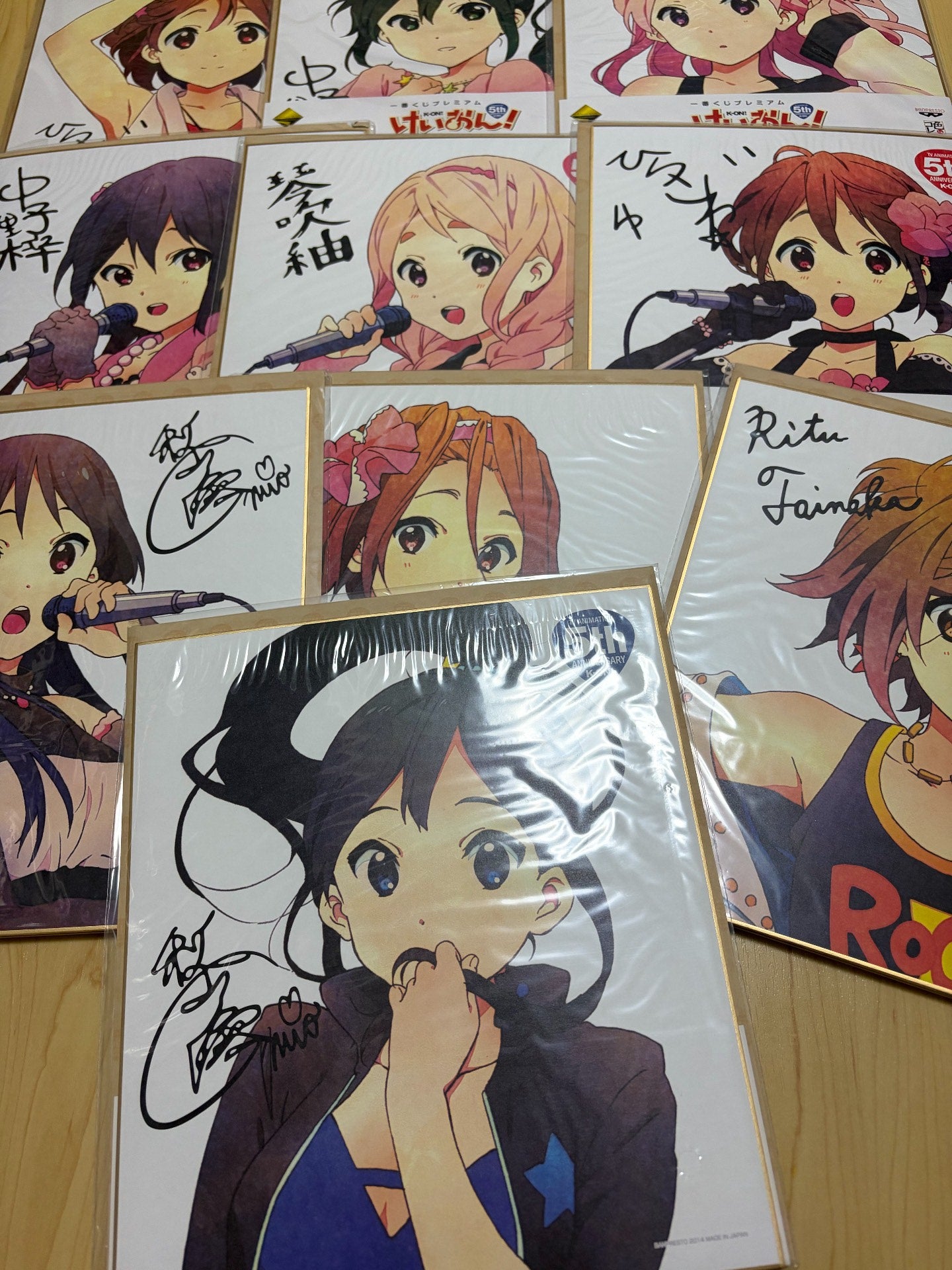 K-On! 5th Anniversary Illustration Board Complete 10-Piece Set