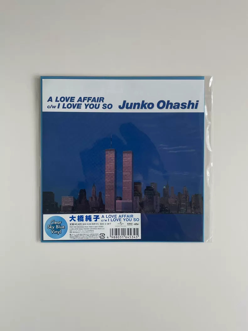 Junko Ohashi – A Love Affair / I Love You So – Clear Blue Vinyl (7")