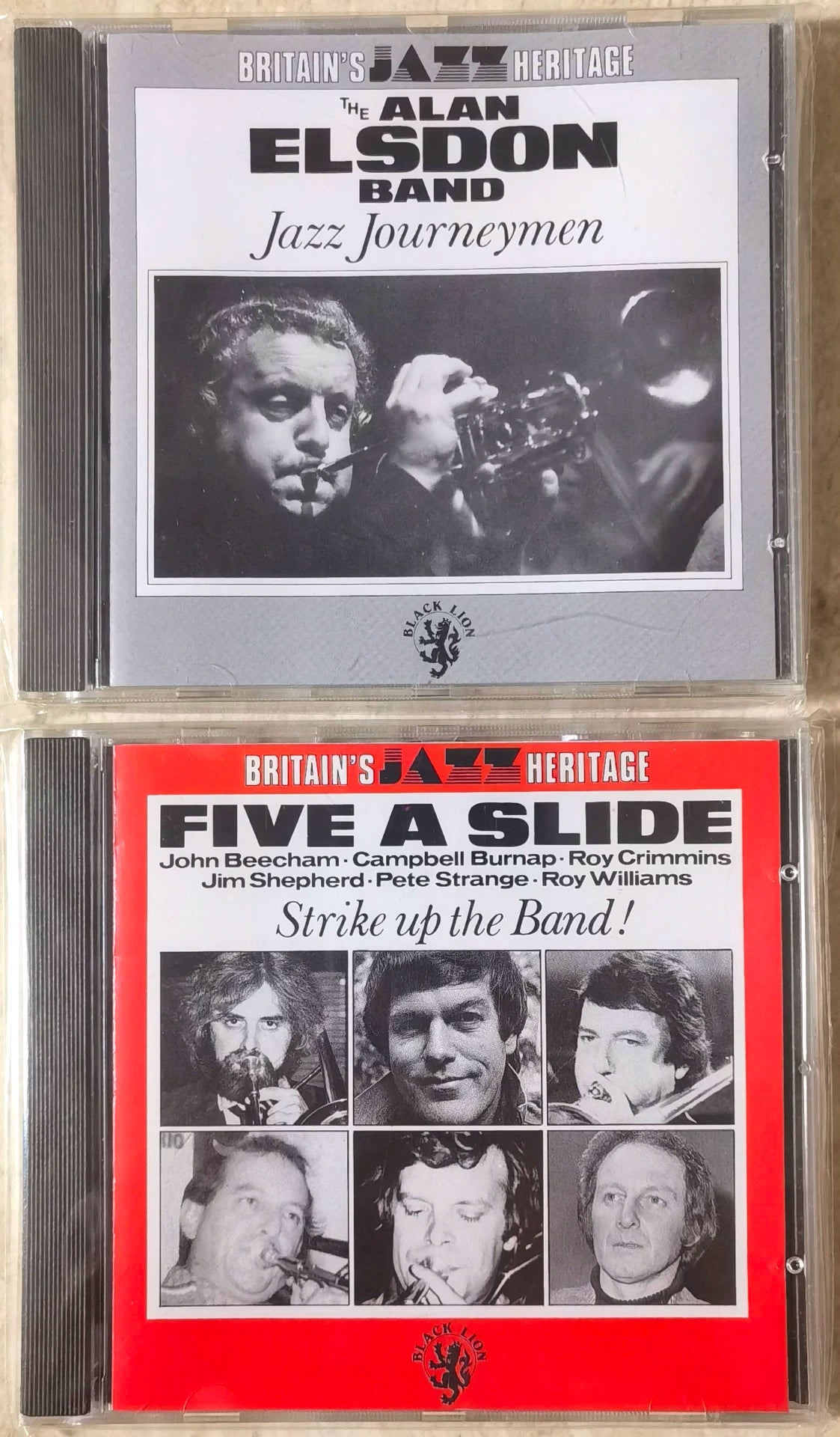 The Alan Elsdon Band / Five A Slide – Jazz Journeymen + Strike Up the Band! – German 2CD Bundle