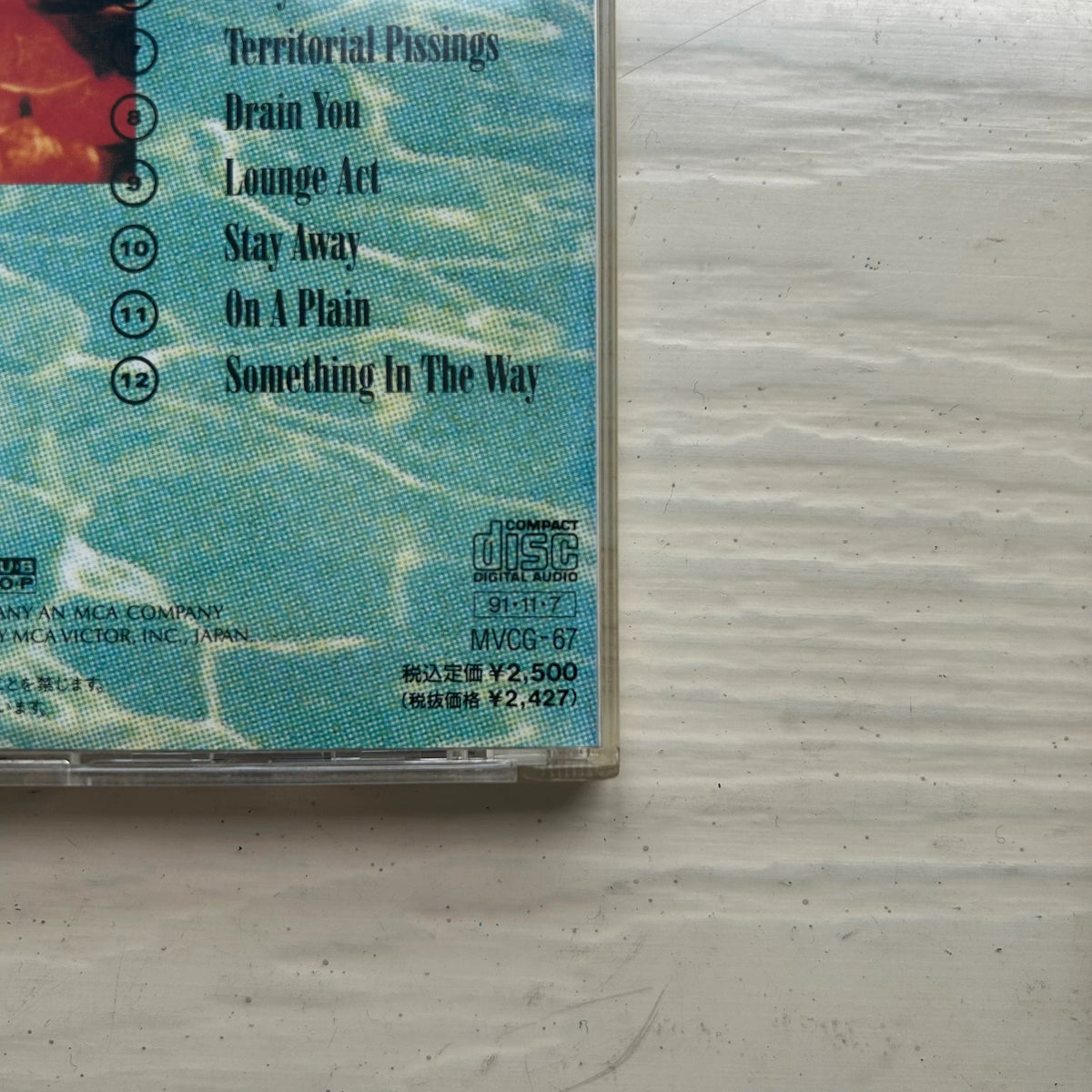 Nirvana – Nevermind – Japanese CD with OBI, MVCG-67 – actual item photograph 3