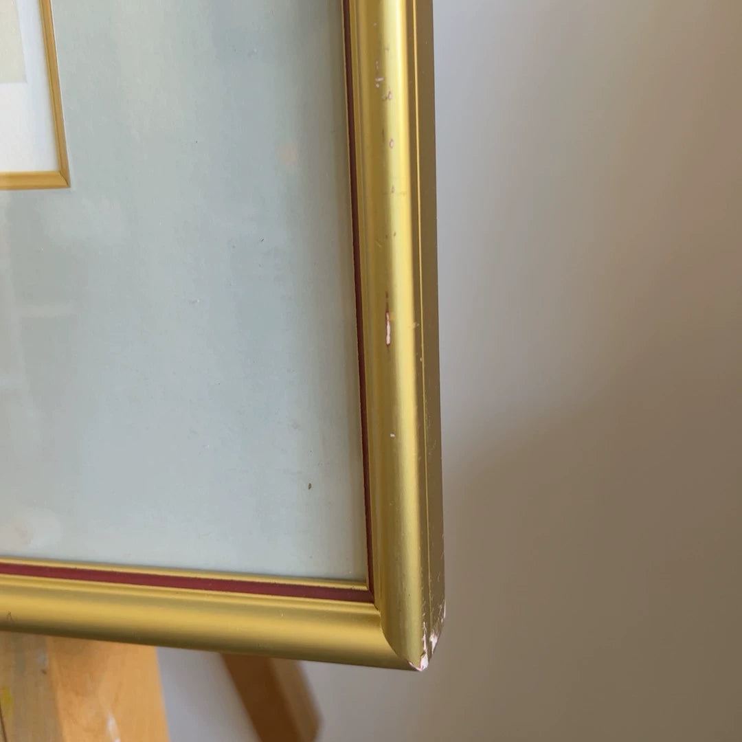 Atsushi Uemura – Sound of Snow – Framed Bird and Camellia Print – detail 9