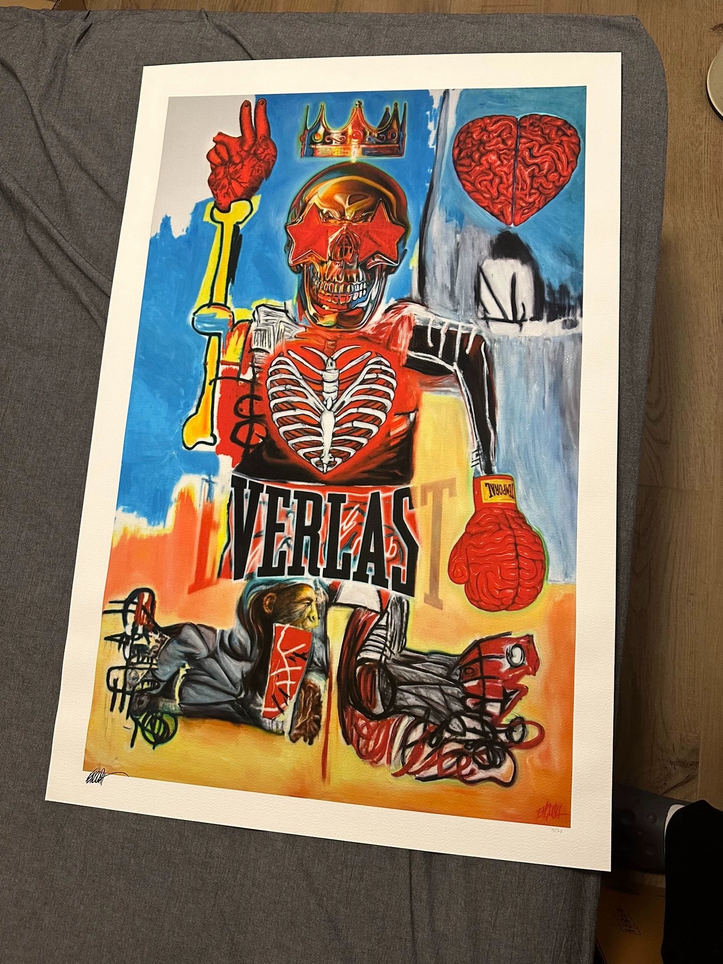 Ron English – Eternal Boxer Basquiat Signed Limited Print