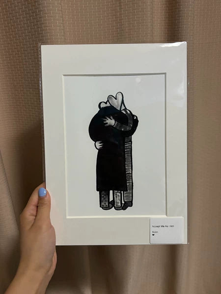 Bolin Li — Two Numbered Prints: Accept Me / The Less I Care
