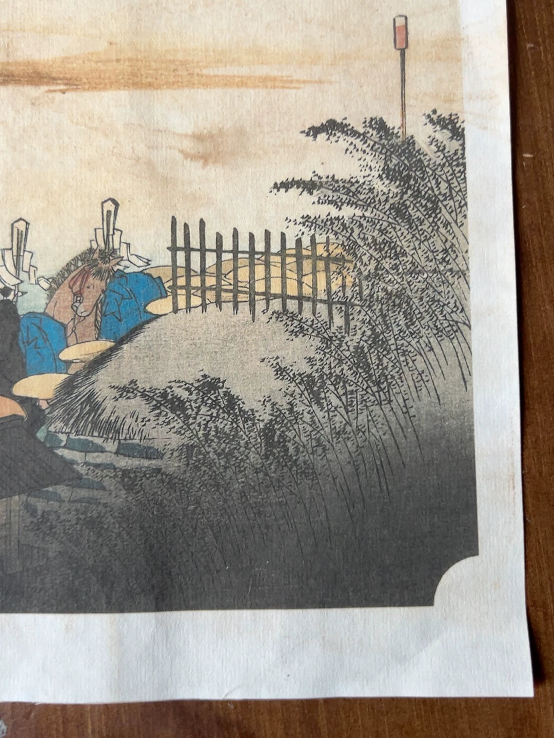 After Hiroshige – Fujikawa – Later Ukiyo-e Print – actual item photograph 6