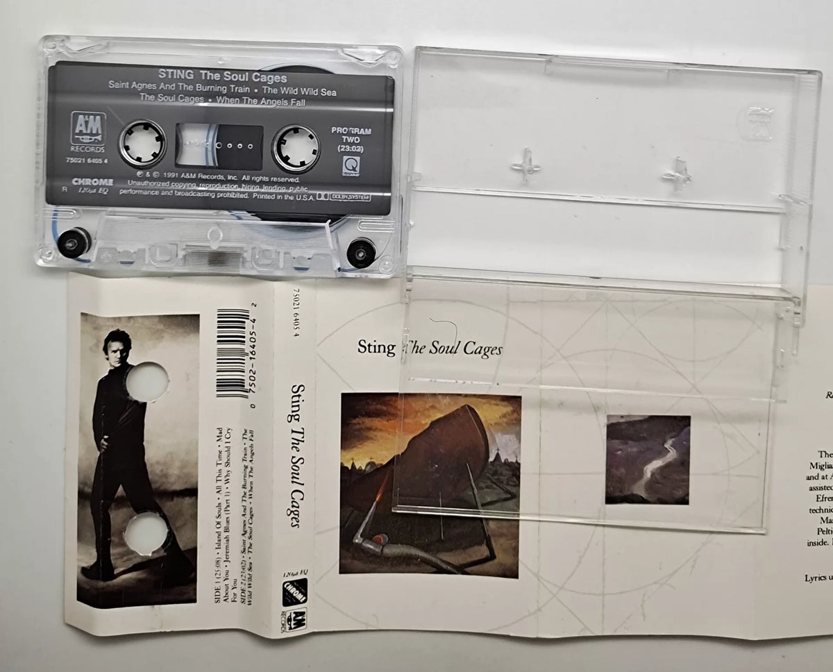Sting – The Soul Cages, US Edition (Cassette) – photo 3