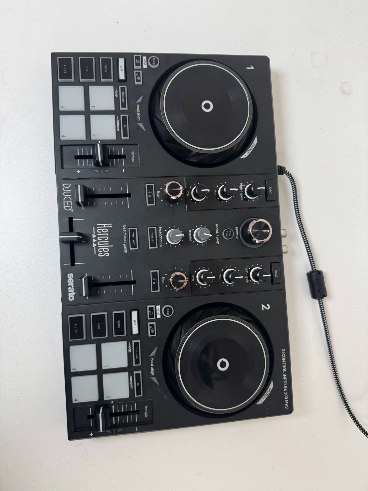 Hercules DJControl Inpulse 200 MK2 – Boxed DJ Controller – actual item photograph 2
