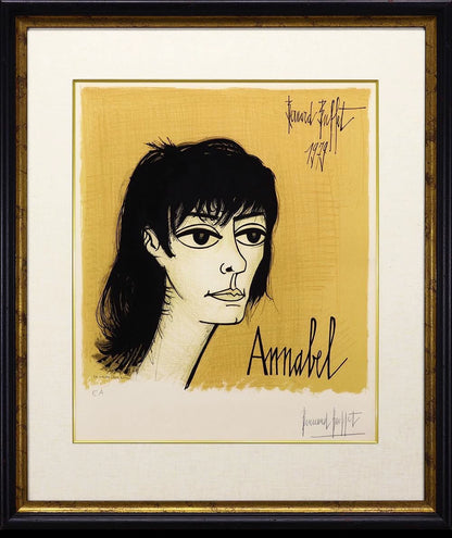 Bernard Buffet – Annabel 1979 Signed EA Lithograph
