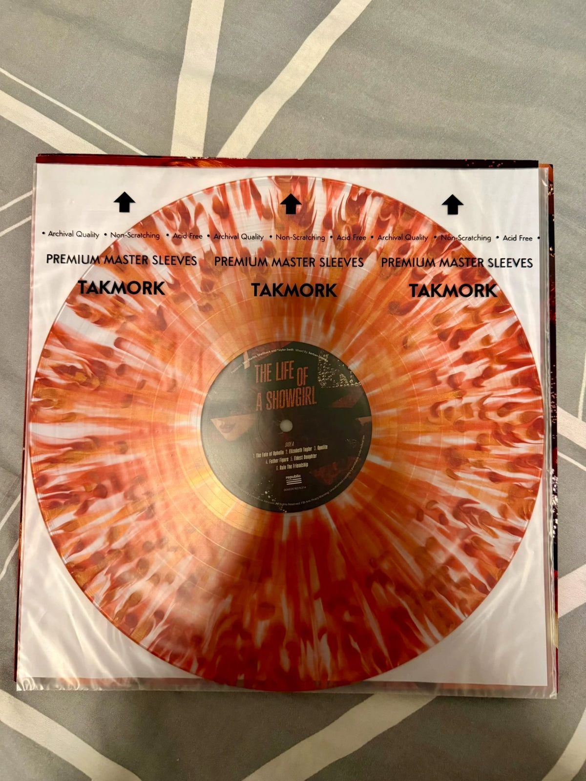 Taylor Swift – The Life of a Showgirl – Red Splatter Vinyl LP – image 2