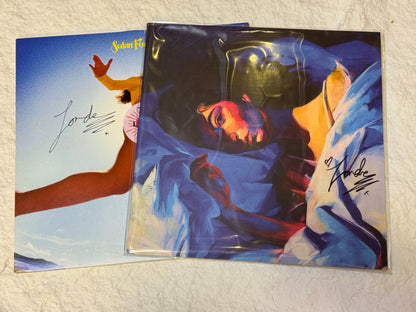 Lorde Solar Power and Melodrama signed vinyl bundle