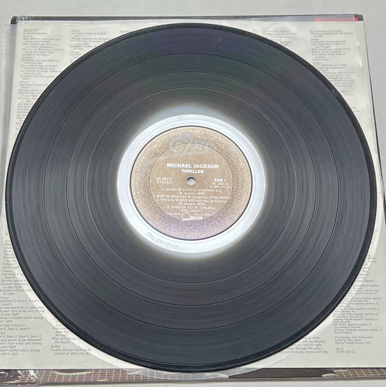 Michael Jackson – Thriller – 1982 US Vinyl with World Club Insert
