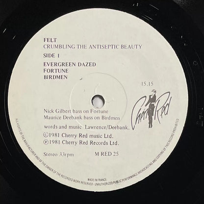 Felt – Crumbling the Antiseptic Beauty 1982 UK First-Press Vinyl LP — product detail 3