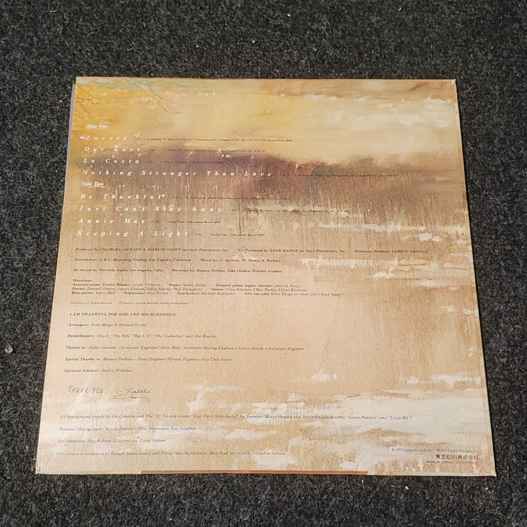 Natalie Cole – Thankful – 1977 US LP – actual item photograph 2
