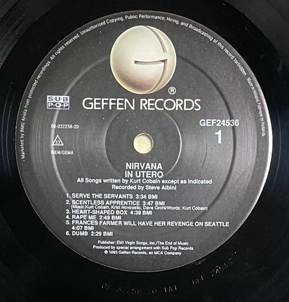 Nirvana – In Utero 1993 European First-Press Vinyl LP — product detail 3