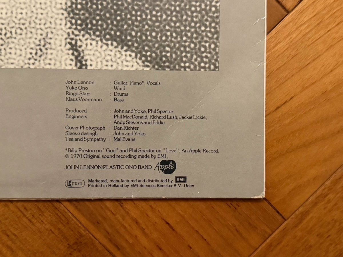 John Lennon – Plastic Ono Band 1970 Dutch First-Press Vinyl LP — product detail 2