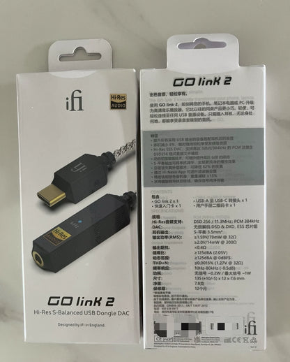 iFi GO link 2 USB-C DAC & Headphone Amplifier