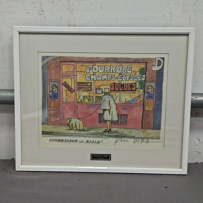 Kenichi Oida – Showwindow and Madam – Framed Print – detail 7