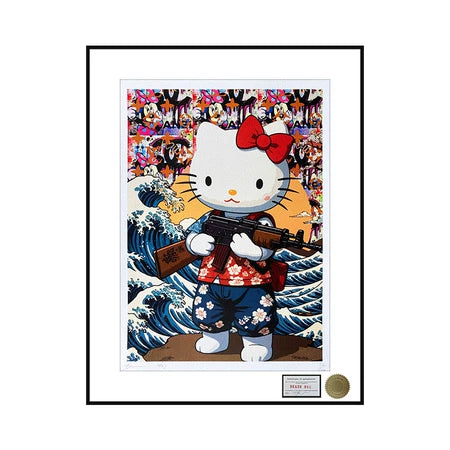 Death NYC — Hello Kitty AK47 Framed Limited Print
