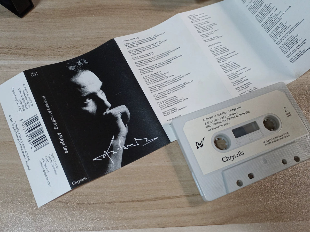 Midge Ure – Answers to Nothing, UK Edition (Cassette) – source photo 4