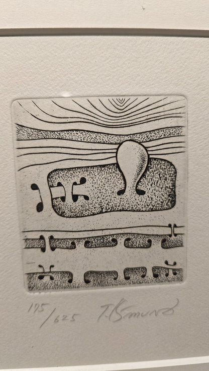 T. Kimura – Abstract Symbols – Signed Framed Print 175/625 – detail 4