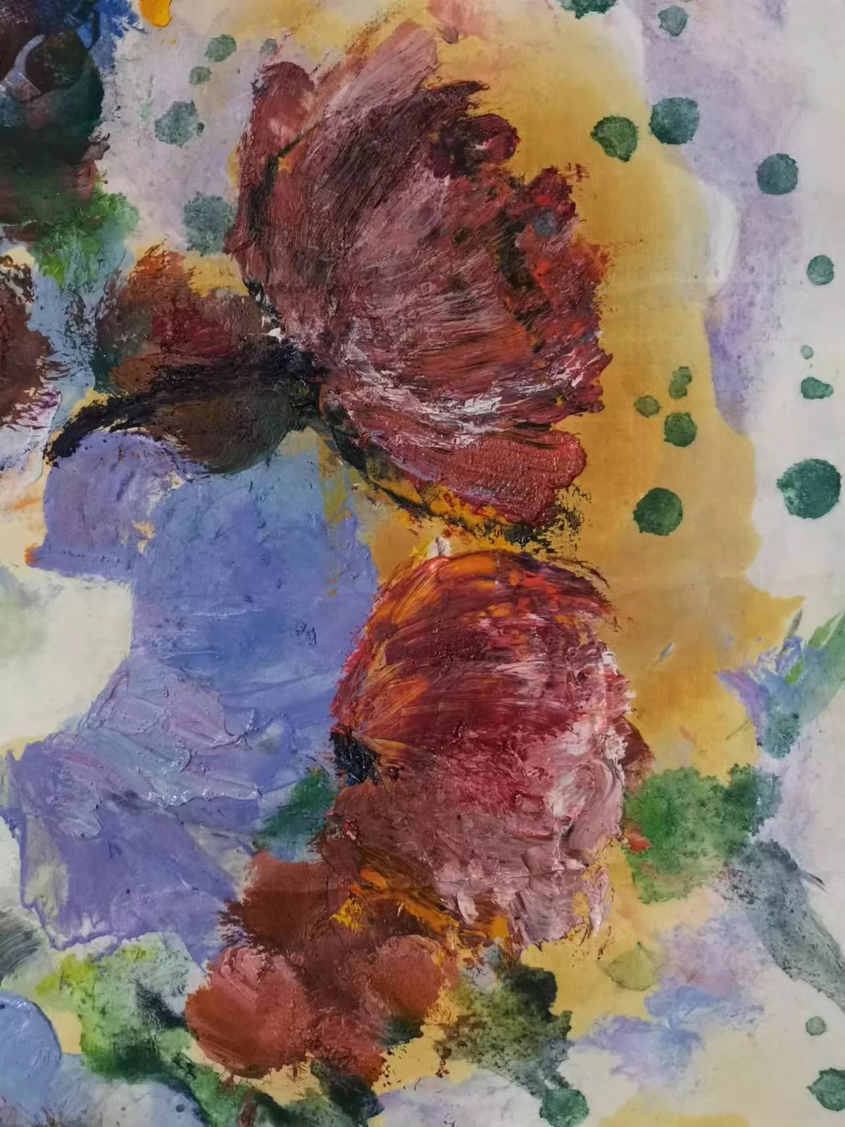 Floral Still Life – Oil on Paper, Unframed