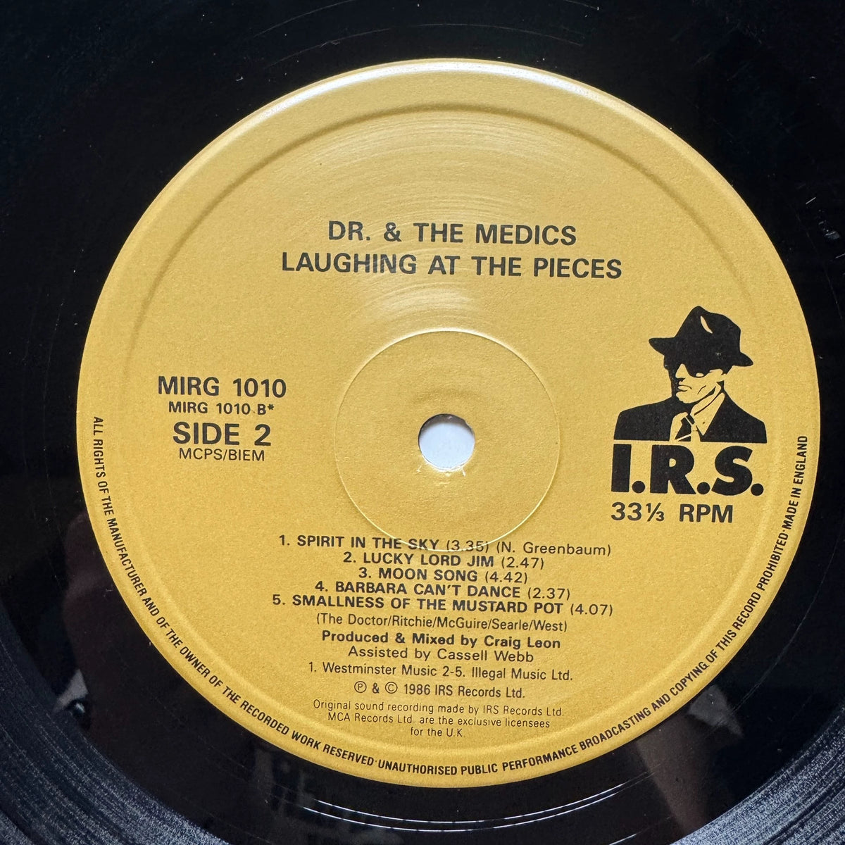 Doctor And The Medics – Laughing At The Pieces; actual item detail