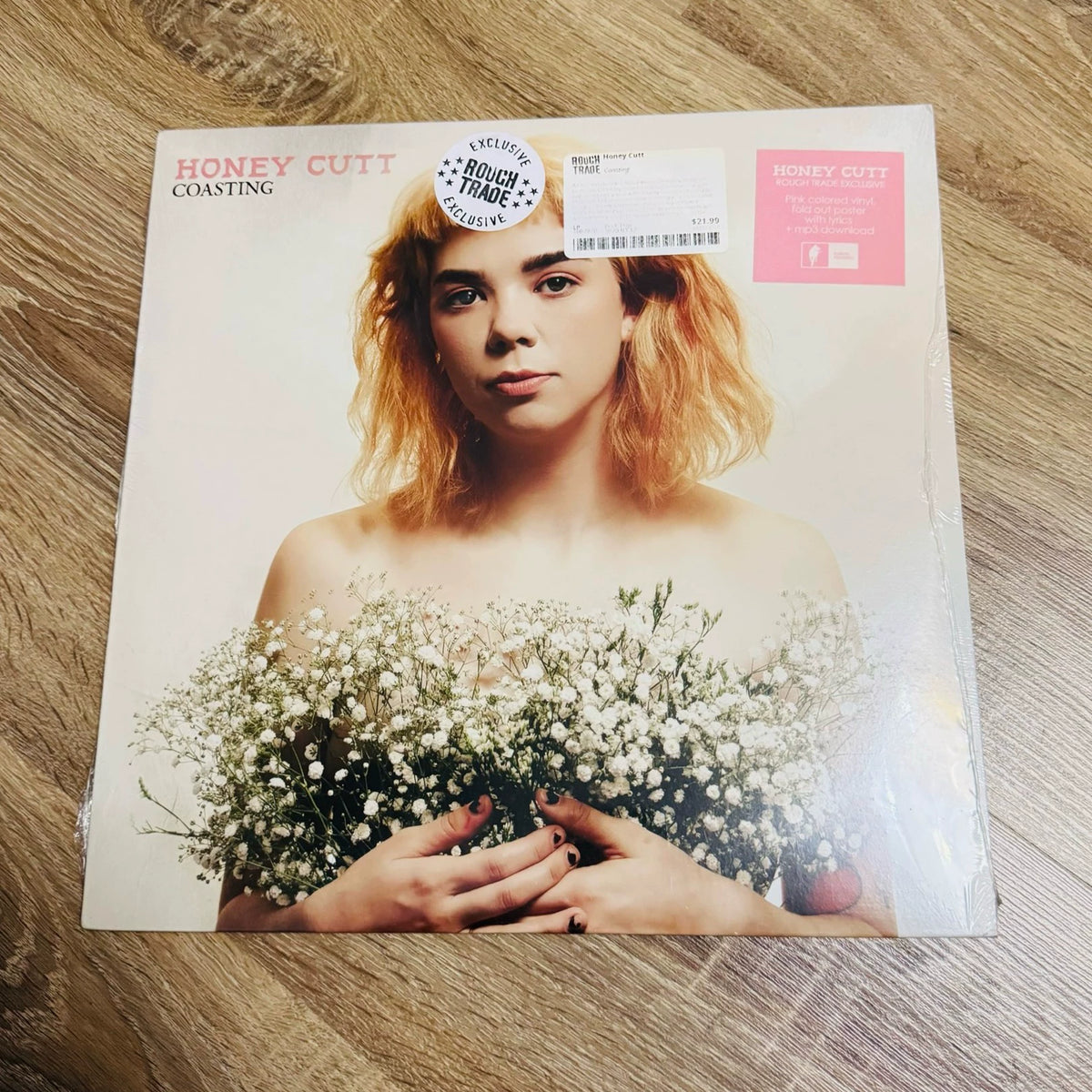 Honey Cutt – Coasting – Transparent Pink Vinyl LP, Sealed