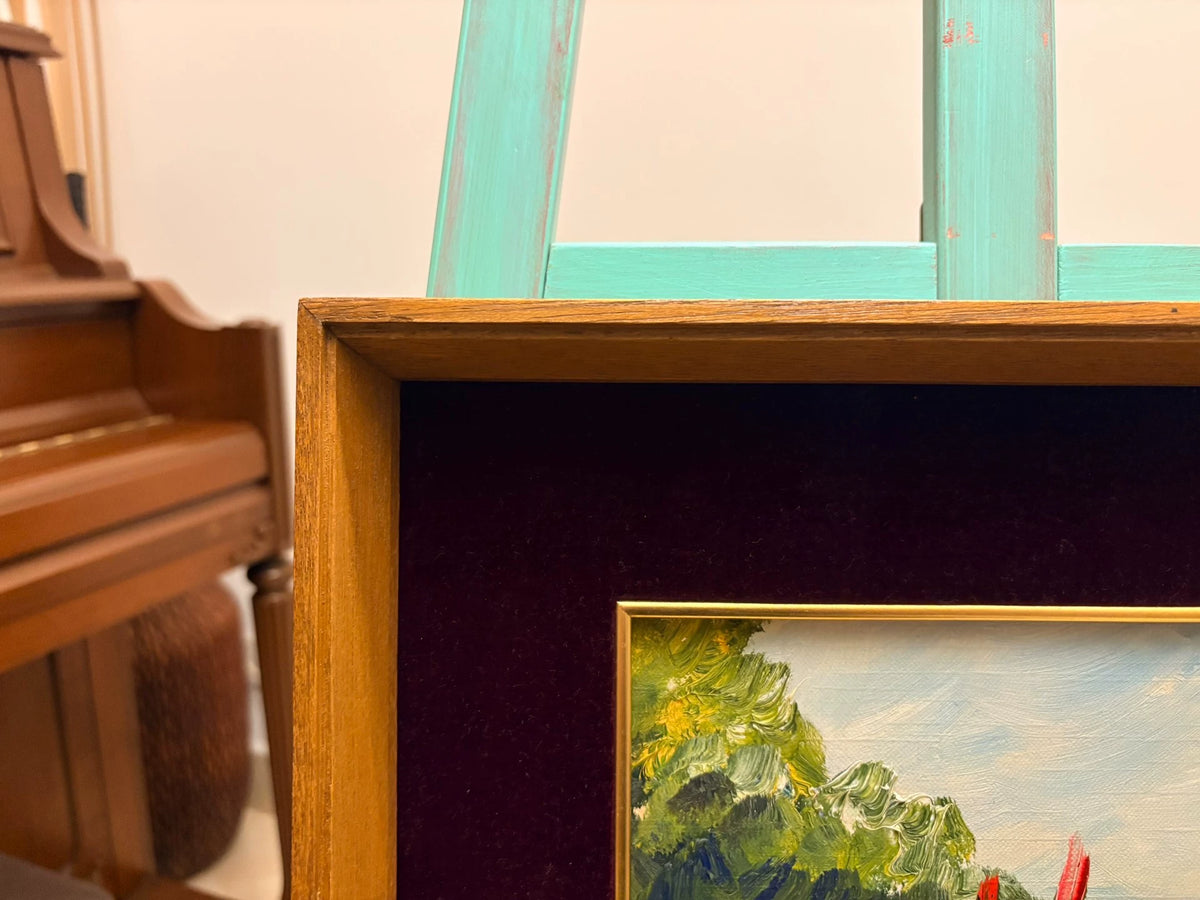 Lake Biwa Sailboats – Framed Painting