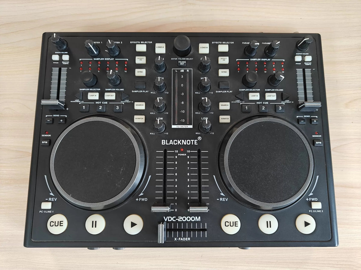 BLACKNOTE VDC-2000M – MIDI DJ Controller – actual item photograph 1