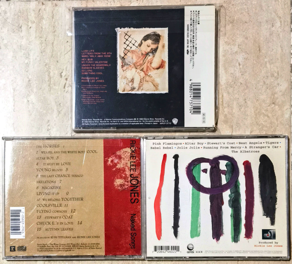 Rickie Lee Jones – Girl at Her Volcano + Naked Songs + Traffic from Paradise – 3CD Bundle
