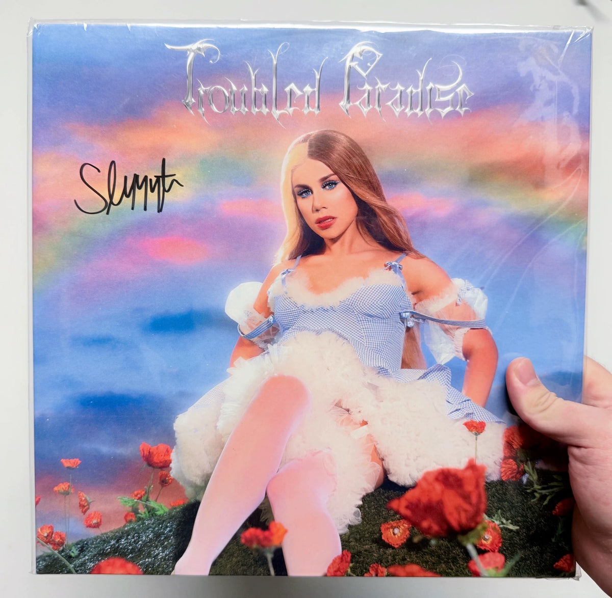 Slayyyter – Troubled Paradise – Seller-Listed Signed Clear Vinyl – image 1