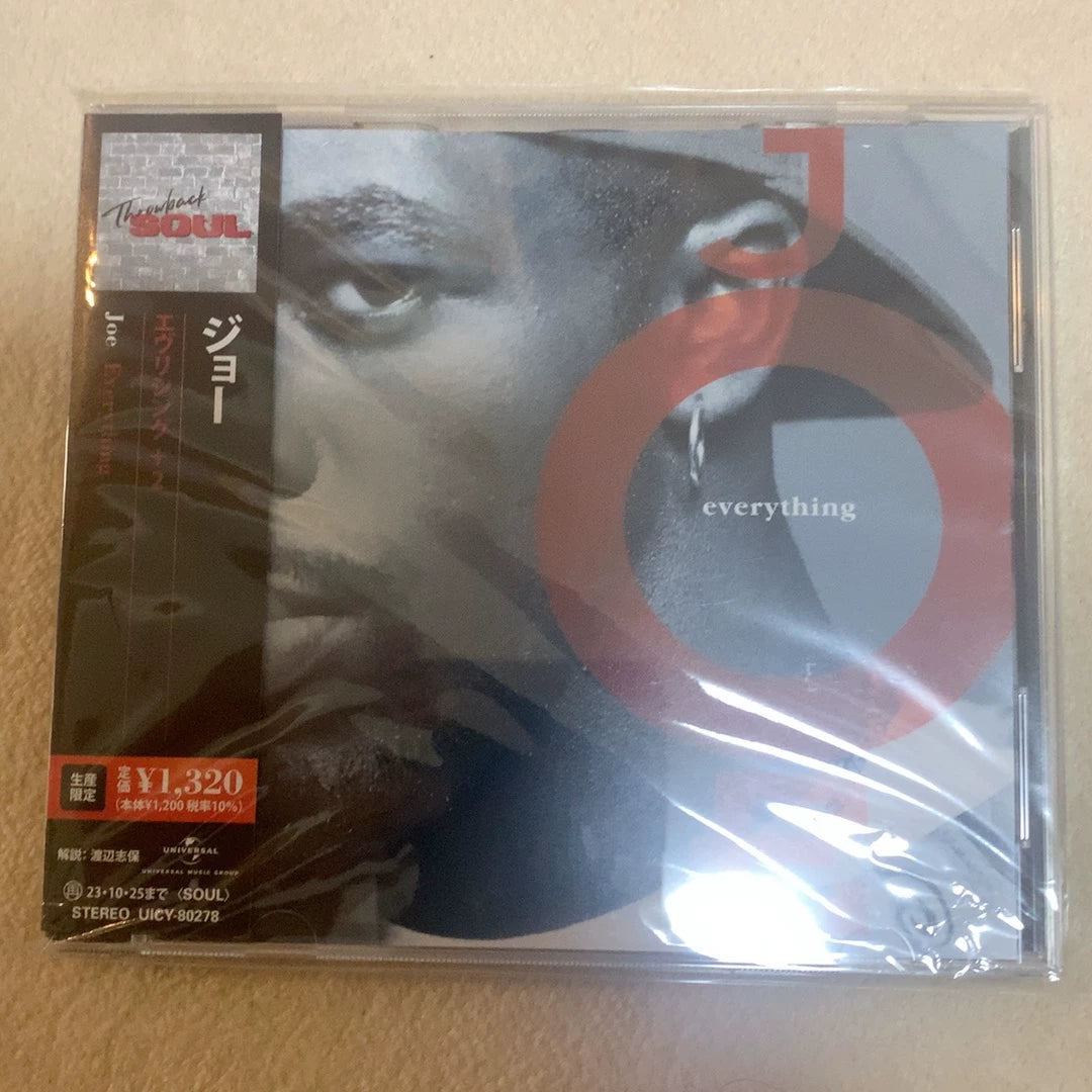 Joe – Everything – Sealed Japanese CD with OBI – actual item photograph 1