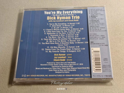 Dick Hyman Trio – You're My Everything, Japanese Edition (CD) 2