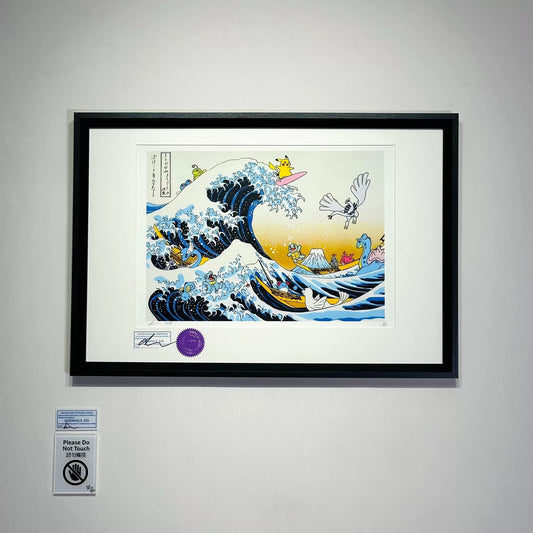S5h – Great Wave × Pokémon – Signed Framed Print