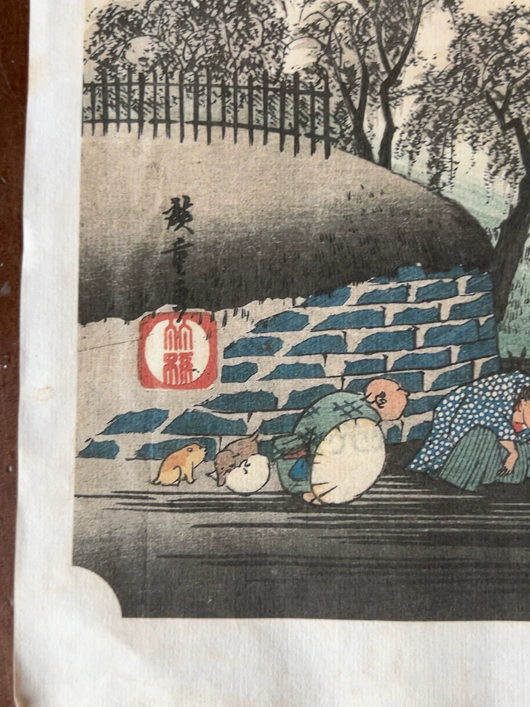 After Hiroshige – Fujikawa – Later Ukiyo-e Print – actual item photograph 4