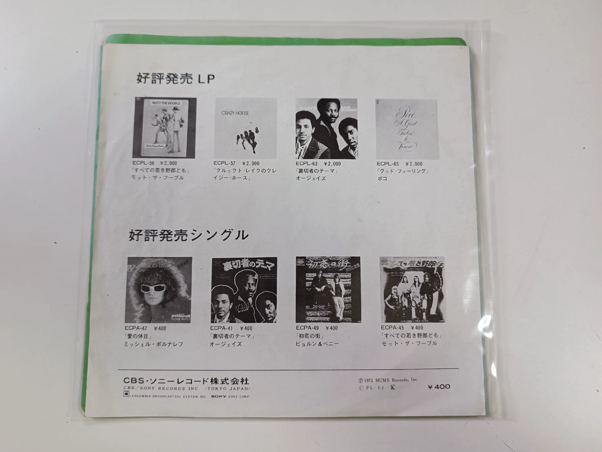 Albert Hammond – It Never Rains in Southern California – Japanese 7-Inch Single – actual item photograph 2