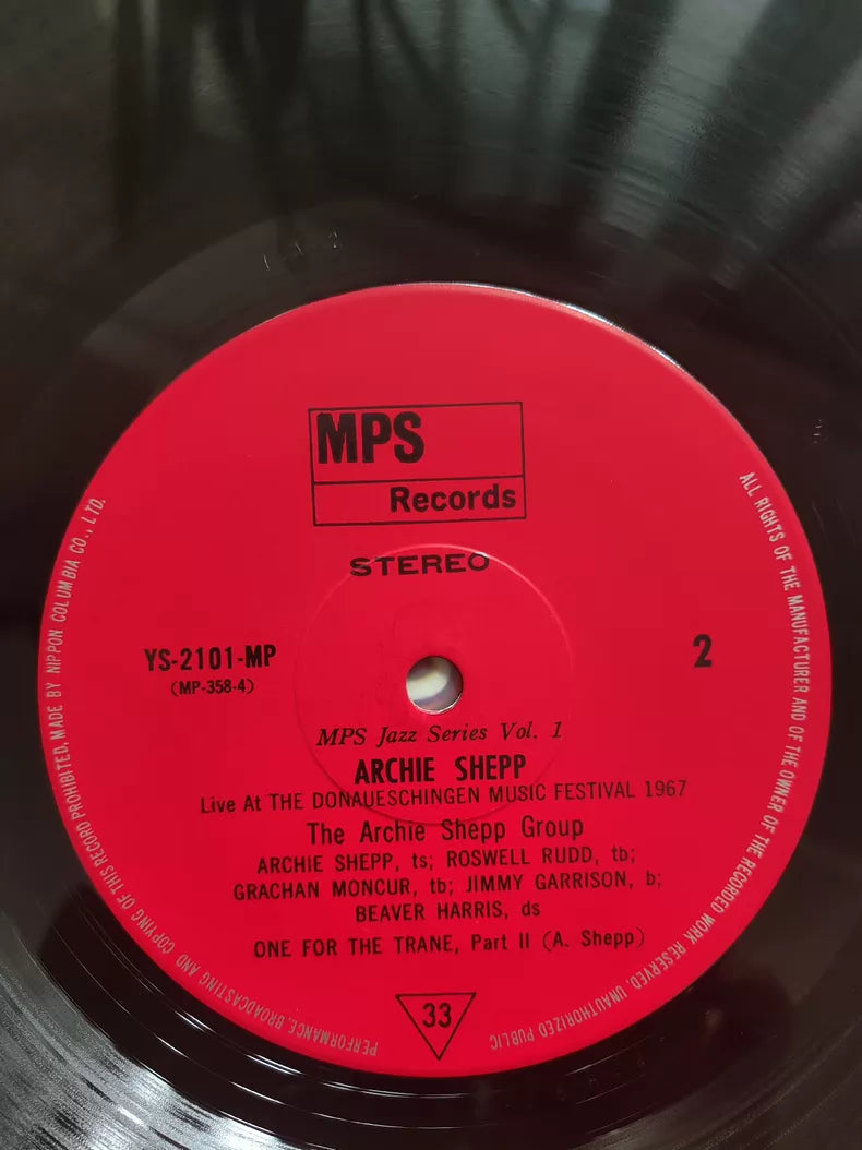 Archie Shepp – Life at the Donaueschingen Music Festival 1969 Japanese Vinyl LP — detail 5