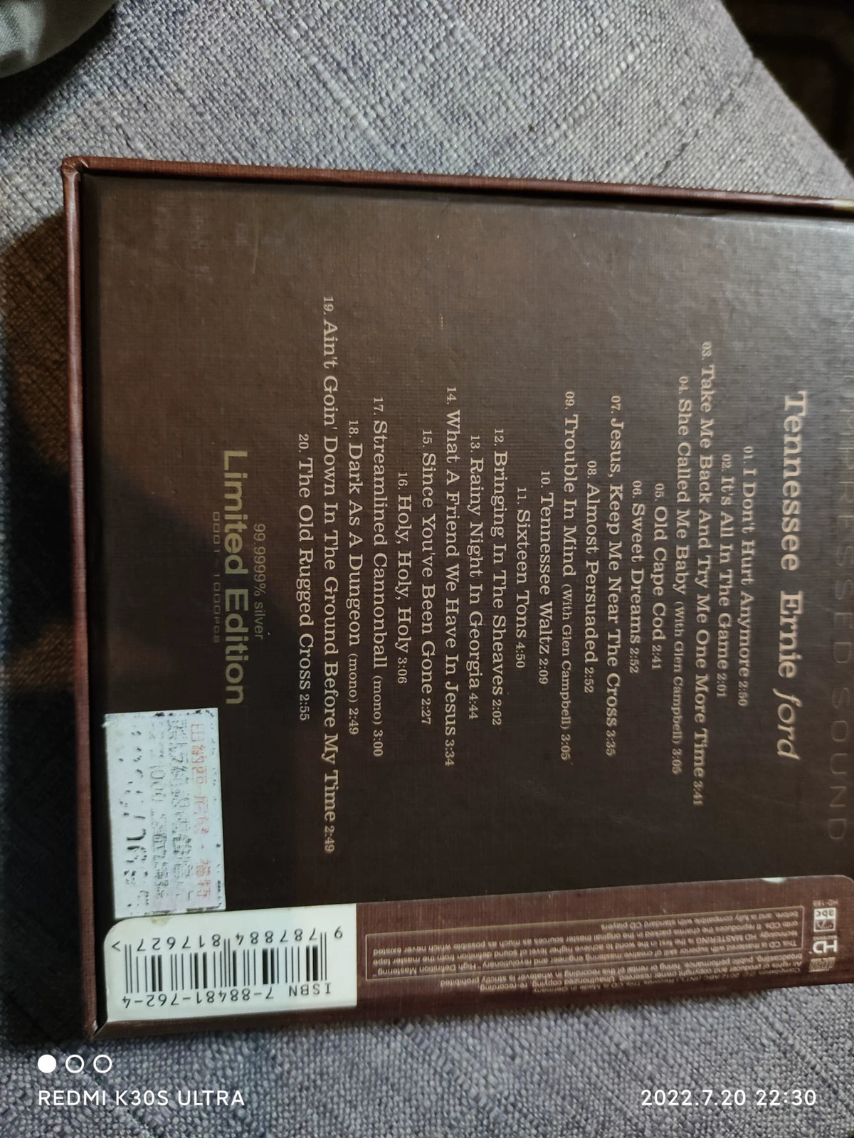 Tennessee Ernie Ford – Limited Edition, Seller-Listed No. 695/1000 (CD) – source photograph 2