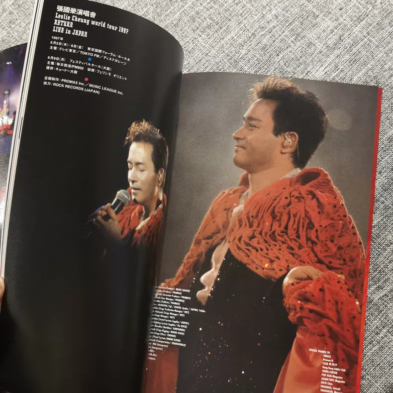 Leslie Cheung – Across 97 World Tour Program — detail 3