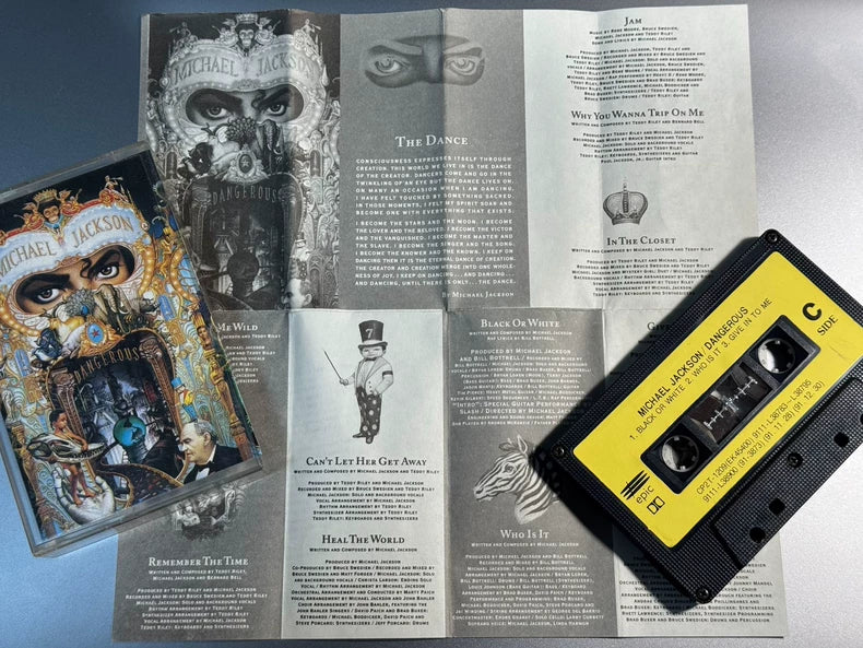 Michael Jackson – Dangerous 2 1991 Korean First-Press Cassette