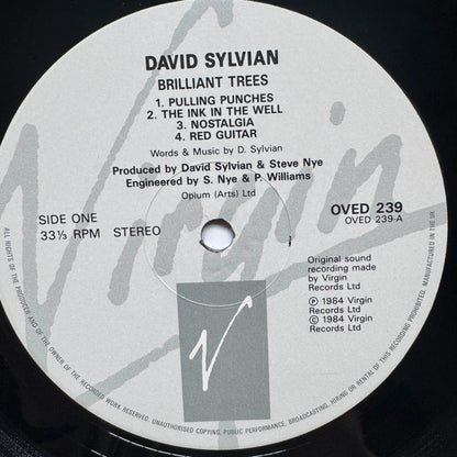 David Sylvian – Brilliant Trees; actual item detail
