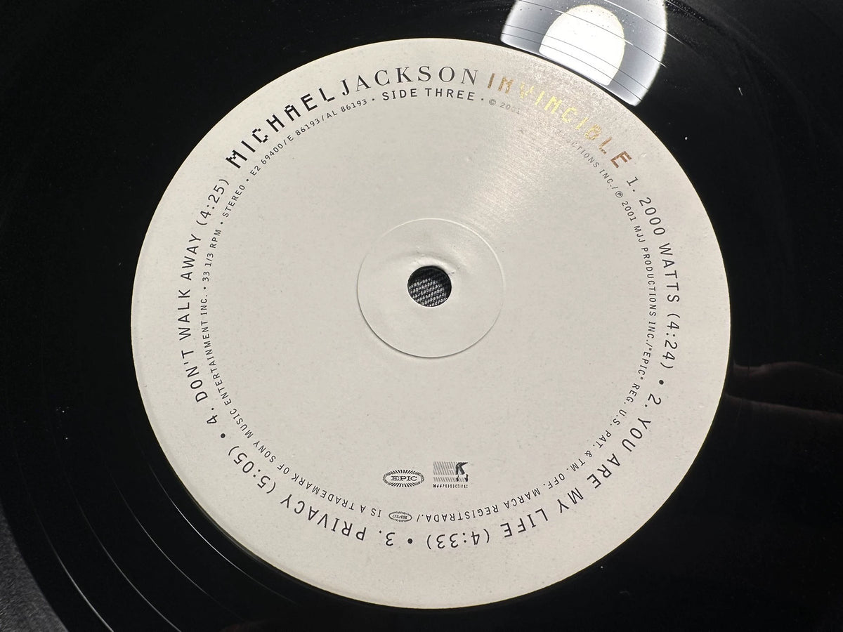 Michael Jackson – Invincible US White-Label Promo Vinyl 2LP — product detail 2